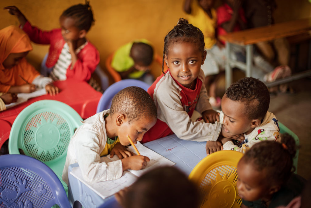 KinderNotHilfe in Äthiopien, Christina Rau besucht Projekte / SHGs der Kindernothilfe am Dienstag 06.03.2019 in Adama. Foto: Jakob Studnar